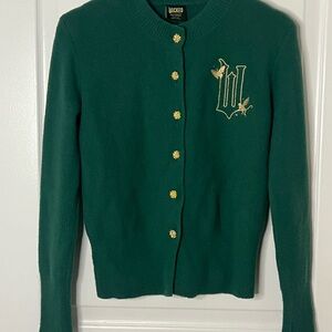 Green Embroidered Women's Sweater